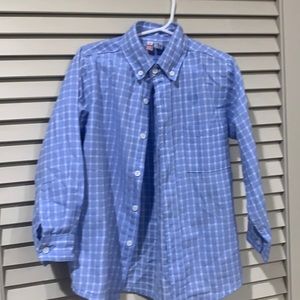 Plaid Blue Button Down
